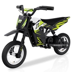 RCB El-Motocross Børn R9X Grøn - 300W - 36V - 25km/t - Dæk 12" - Fødselsdagsgave