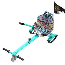 RCB Hoverkart Tilbehør til Selvbalance Gyropod - Justerbart Go-Kart Sæde (20kg Min-100kg Max) - Grøn