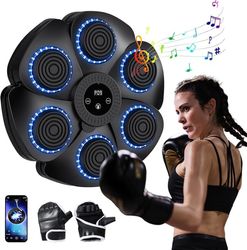 Smart musikalsk boksemaskin – Bluetooth med hansker – 9 hastighetsmoduser – Enkel veggmontering – For profesjonell trening