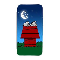 Til Google Pixel 7 Pro: Snoopy, flipdeksel med unikt motiv, beskyttende mobiletui