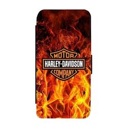 Til Apple iPhone 17 Pro: Harley-Davidson, flipdeksel med unikt motiv, mobiletui med stativfunksjon