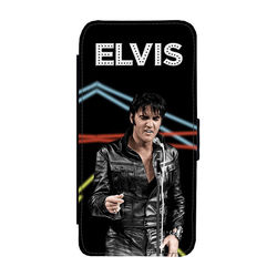 Til iPhone 11 Pro Max: Elvis Presley, flipdeksel med unikt motiv, mobiletui med stativfunksjon