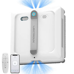 LIECTROUX S9 – Intelligent vinduespudserrobot 9000 Pa, dobbelte roterende børster, 6-vejs vandsprøjt, app og fjernbetjening, til vinduer med/uden ram