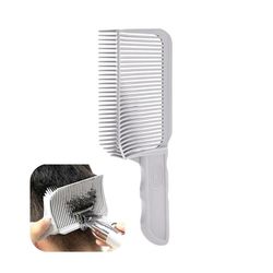 Professionell V-formad värmebeständig hårkam, lämplig för män, frisörsalonger, barberare eller hemmabruk (grå) 1 styck