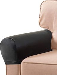 Elastiske vaskbare armlænsbeskyttere i PU-læder til sofaer