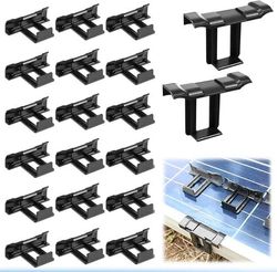 25 stycken vattenavloppsklämmor för solpaneler - 35 mm hållbart ABS-material - komponenter för vattenavrinning och borttagning av lera från PV-moduler