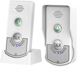 Dörrklocka intercom-system för hemmet, trådlös tvåvägs intercom mellan rum, långvarig