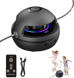 Elektroniskt hopprep, intelligent hopprepsmaskin med 10 hastighetsnivåer, LED-display, Bluetooth-musik för barn/vuxna (svart)