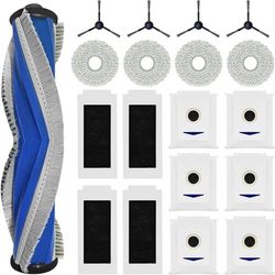 Udskiftningstilbehør til støvsuger til Ecovacs DEEBOT T30 PRO OMNI: 1 hovedbørste, 4 filtre, 4 sidebørster, 4 mopper, 4 antibakterielle støvposer