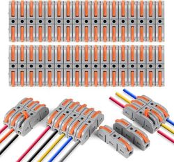 34 klämbara kabelanslutningar för elektriska pendellampor med manöverspakar