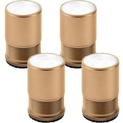 Justerbare møbelstigerør i metal, sengebenstigerør, møbelfodpuder, velegnet til stole, borde, sofaer, skabe, badeværelsesmøbler, guld...