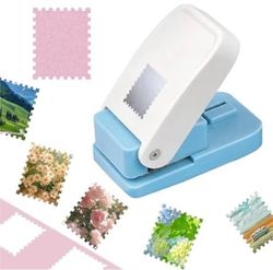 Stämpelformad bärbar manuell pappers-/hantverkshålslagare - 2,1x2,6 cm