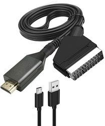 SCART till HDMI Full HD 1080p Videoomvandlarbox - Svart