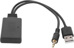 Bil Bluetooth-adapter – Trådløs 3,5 mm lydafspiller med AUX/USB – Bluetooth 5.0-sender til bilradio