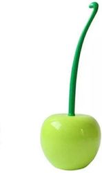 Grøn æble-toiletbørste med hvide børster fra Green Apple