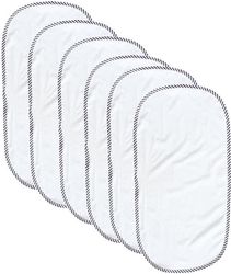 6-pak vandtætte puslepuder - Blød baby puslepudeunderlag - 60 x 30 cm - Hvid - Universal