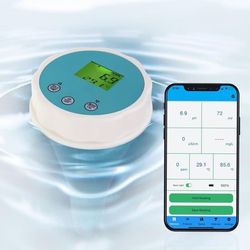 6-i-1 vandtester Bluetooth datalagring pool vandkvalitetsmåler klor pH EC ORP salinitet temperatur Smart app hydroponics