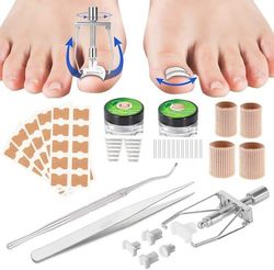 Kit för korrigering av inåtväxande tånaglar — Korrigeringsplåster — Nagelriktare — Fotkorrigering — Professionell behandling för nagelkeratos — Riktare