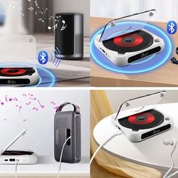 Bærbar Bluetooth CD-afspiller med USB-C hurtigopladning – Ultratynd og kompakt – Understøtter MP3/WMA-formater – Velegnet til rejser og hjemmebrug – Grøn