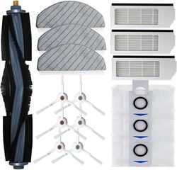 Ecovacs DEEBOT T10 Plus Dele: 1 Hovedbørste, 3 Sidebørster, 3 Filtre, 3 Moppepuder, 3 Støvposer (16 Stk.)