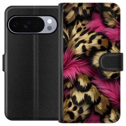 Kompatibelt Lommeboketui til Google Pixel 11 Pro Mykt leopardmønster med rosa detaljer