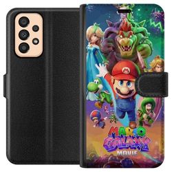 Kompatibelt Lommeboketui til Samsung Galaxy A33 5G Fargerik spillillustrasjon med romeventyr og klassiske helter