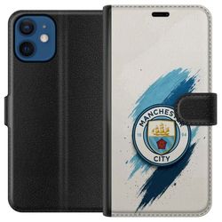 Kompatibelt Lommeboketui til Apple iPhone 12 Manchester City Fotball Jack Grealish Blå Penselstrøk Illustrasjon