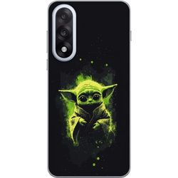 Kompatibelt Mobildeksel til OnePlus Nord 5 Mørkt fantasymotiv med et lite grønt romvesen, store øyne og lysende grønne detaljer mot svart bakgrunn