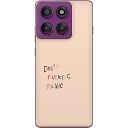 Kompatibelt Mobildeksel til Motorola Edge 60 Pro Tekstdesign med fargerike bokstaver og tydelig melding på lys bakgrunn