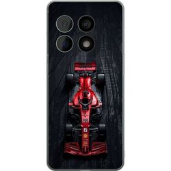 Kompatibelt Mobildeksel til OnePlus 10 Pro Rød formelbil sett ovenfra mot mørk bakgrunn med fokus på racing