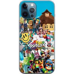 Kompatibelt Mobildeksel til Apple iPhone 12 Pro Roblox Party fargeglad motiv med spillkarakterer og gaming energi for alle fans