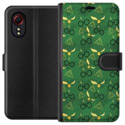 Kompatibelt Lommeboketui til Samsung Galaxy Xcover 5 Harry Potter-briller gylden snitch dødbringende relikvier magisk design med mystikk og troldmand