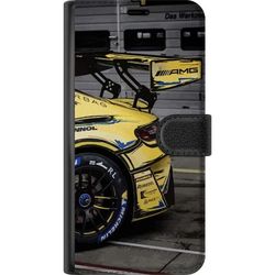Kompatibelt Lommeboketui til Samsung Galaxy A36 AMG Mercedes plakat racingsportsbil gul luksus bil tysk merke motorsport design retro