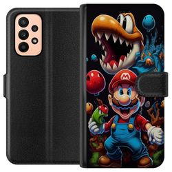 Kompatibelt Lommeboketui til Samsung Galaxy A23 Super Mario