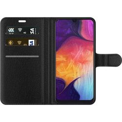 Kompatibelt Lommeboketui til Samsung Galaxy A50 Disney Stitch samlefigur blå utenomjordisk