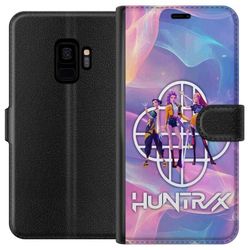 Kompatibelt Lommeboketui til Samsung Galaxy S9 Huntrix Neon Trio Kpop Demon Hunter Fargerikt futuristiskt design med tre kvinnelige helter i pastell