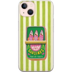 Kompatibelt Mobildeksel til Apple iPhone 13 mini Sjarmerende motiv med sardiner og grafiske detaljer i glade farger.