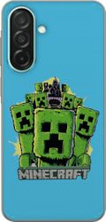 Kompatibel Mobilcover til Samsung Galaxy A26 Minecraft Creeper-hær i tegneseriestil – grøn Creeper-illustration med klassisk Minecraft-tema for fans