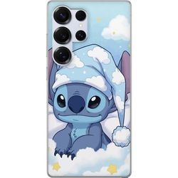 Kompatibelt Mobildeksel til Samsung Galaxy S25 Ultra Stitch god natt skyer sovende søte sengetøy kawaii koselig blått karakter myk estetisk plakat