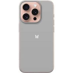 Kompatibelt Mobildeksel til Apple iPhone 16 Pro Grå Sommerfugl