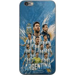 Kompatibelt Mobildeksel til Apple iPhone 6 Plus Fotballsmotiv med Argentinas landslag og Lionel Messi i en dynamisk collageillustrasjon