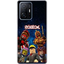 Kompatibelt Mobildeksel til Xiaomi 11T Pro Actionmotiv med Roblox figurer mot stjerneshimmel