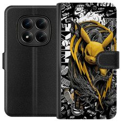 Kompatibelt Lommeboketui til Xiaomi Redmi Note 15 Pro Energisk motiv med elektrisk karakter i intensiv posisjon og sterke kontraster