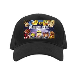 Barn-Caps | Justerbar Caps for Barn Svart Barn Roblox Verden - Spilleventyr for Barn & Ungdommer Roblox Verden - Spilleventyr for Barn & Ungdommer Sv