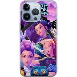 Kompatibelt Mobildeksel til Apple iPhone 13 Pro K-Pop Demon Hunters anime inspirert futuristisk by med tre heltinner og lilla neonlys