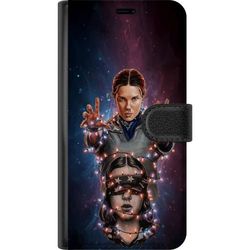 Kompatibelt Lommeboketui til Samsung Galaxy A26 Dramatisk illustrasjon med to portretter forbundet av lysslynger, mørk mystisk stemning