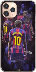 Kompatibelt Mobildeksel til Apple iPhone 11 Pro Lamine Yamal i en Barcelona-collage med drakt nummer ti, kraftfulle positurer, kontrastfarger og et d