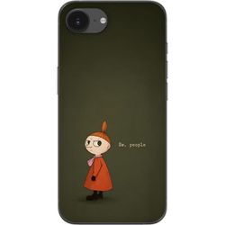 Kompatibel Mobilcover til Apple iPhone 17e Illustreret rødhåret pige i orange kjole med teksten "Ew, people" på dæmpet grøn baggrund