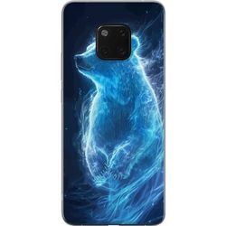 Kompatibelt Mobildeksel til Huawei Mate 20 Pro Kunstnerisk illustrasjon av isbjørn med blått lys og iskald atmosfære