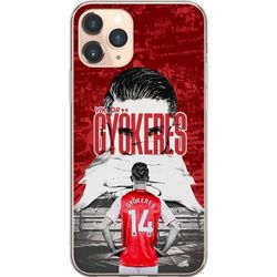 Kompatibelt Mobildeksel til Apple iPhone 11 Pro Viktor Gyökeres avbildet i et sporty motiv med fokus på fotball og prestasjon.